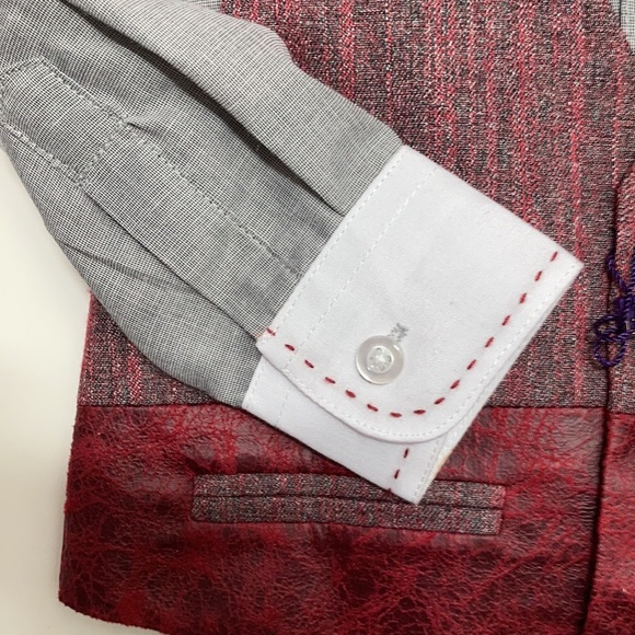 James Morgan 4 pc Vest Bow Tie Button Down Suit - Picture 3 of 11